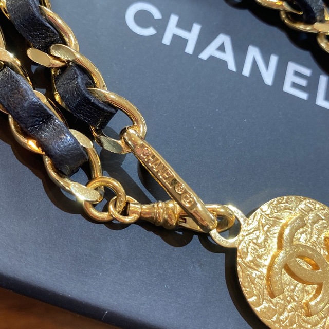 美品! ☆シャネル☆ CHANEL ヴィンテージ ココマーク チェーンベルト