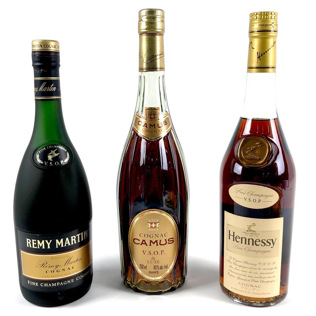 3本 REMY MARTIN CAMUS Hennessy コニャック