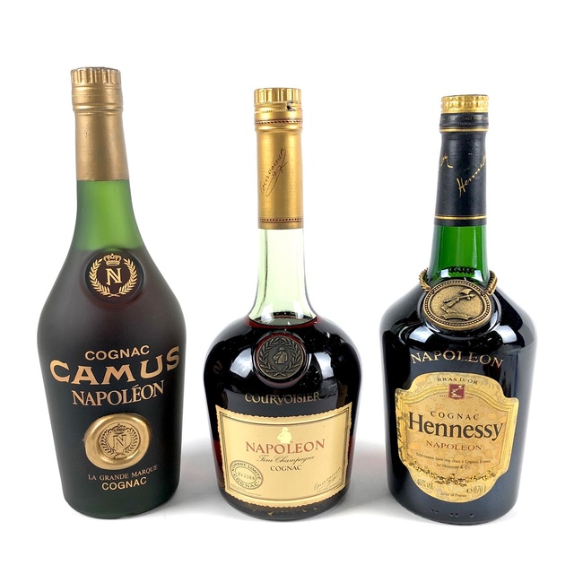 3本 CAMUS COURVOISIER Hennessy コニャック