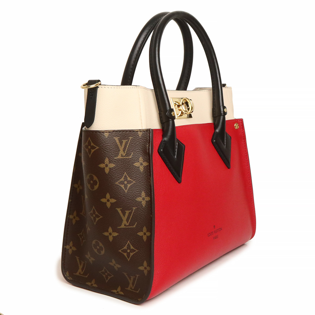 ルイ ヴィトン LOUIS VUITTON オンマイサイド ハンドバッグ 2way ショルダーバッグ 斜め掛け グレインカーフ レザー モノグラム ルージュ ピラット 赤 M53824 訳あり LOUIS VUITTON（新品・未使用品）