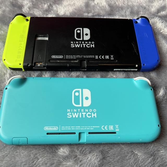 Nintendo Switch(ニンテンドースイッチ)の任天堂SwitchとSwitchライト エンタメ/ホビーのゲームソフト/ゲーム機本体(家庭用ゲーム機本体)の商品写真