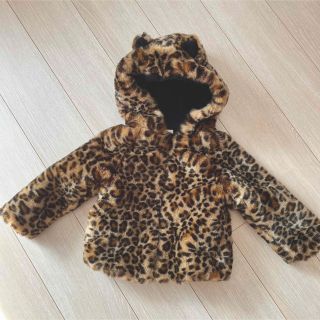 ベビーギャップ(babyGAP)の美品　gapベビーヒョウ柄アウター3years(90〜100cm)(ジャケット/上着)