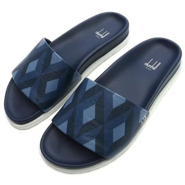 Dunhill - C0386S 未使用品 dunhill レザーサンダル エンジンターン柄