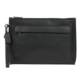 コーチ(COACH)の新品 コーチ COACH クラッチバッグ POUCH ブラック(セカンドバッグ/クラッチバッグ)