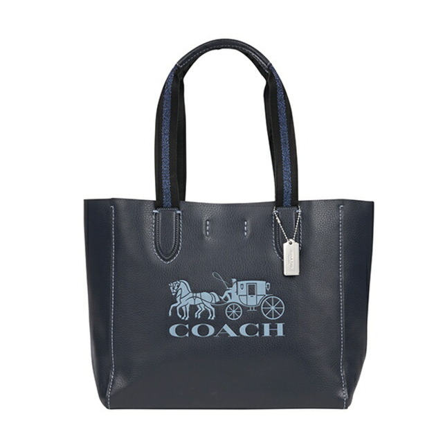 約54cm本体重量新品 コーチ COACH トートバッグ ダービー トート ミッドナイトネイビーマルチ