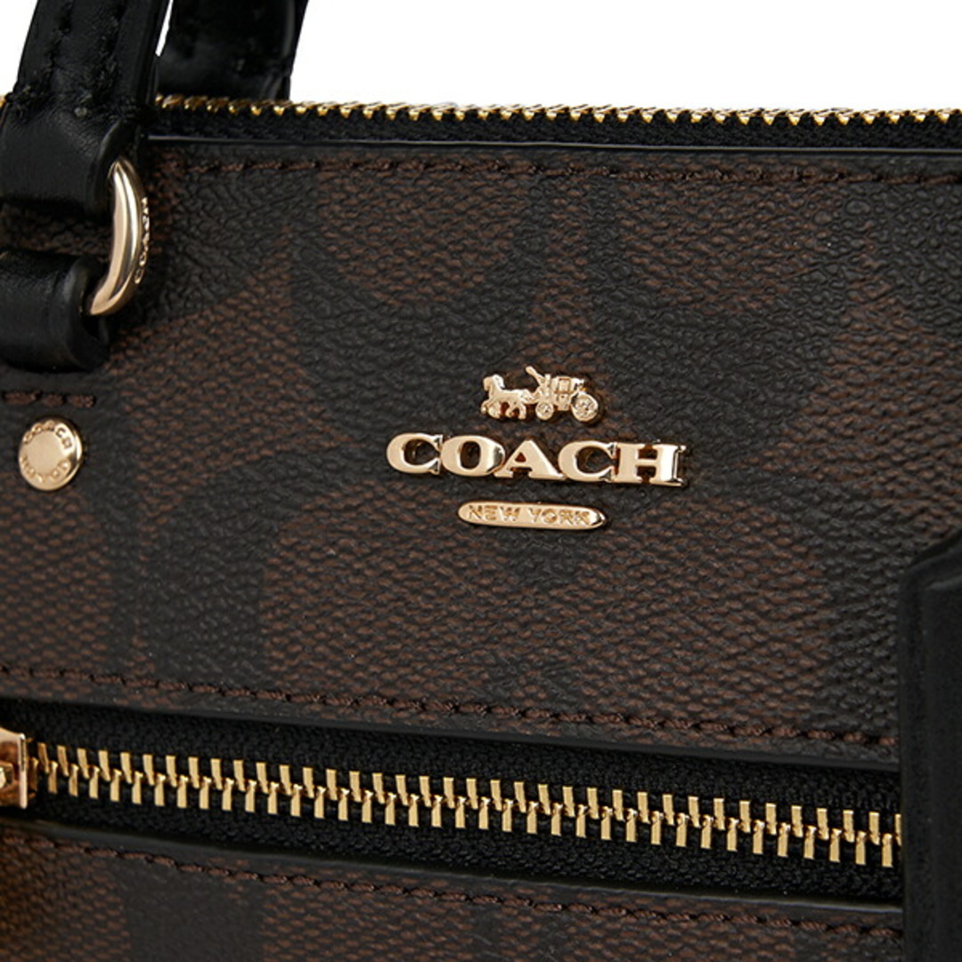 COACH(コーチ)の新品 コーチ COACH ショルダーバッグ ミニギャラリー クロスボディ ブラウン/ブラック レディースのバッグ(ショルダーバッグ)の商品写真