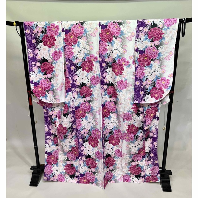 着物袴セット ジュニア用へ直し 135~150cm 百花繚乱 NO16021 着物袴セット ジュニア用へ直し 135~150cm 百花繚乱 NO16021