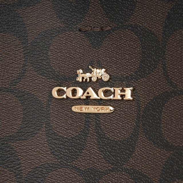 COACH(コーチ)の新品 コーチ COACH ショルダーバッグ モリー バケットバッグ ブラウン/ブラック レディースのバッグ(ショルダーバッグ)の商品写真