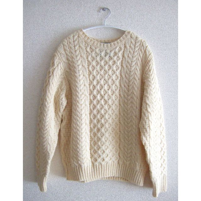 英国製 Dulyn knitwear ナノユニバース ケーブル ニット セーター