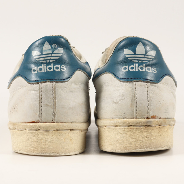 adidas アディダス SUPERSTAR スーパースター 金ベロ オリジナルモデル フランス製 80s vintage ヴィンテージ ホワイト ブルー 白青 サイズ：US9.5 27.5cm スニーカー【メンズ】【中古】 メンズの靴/シューズ(スニーカー)の商品写真