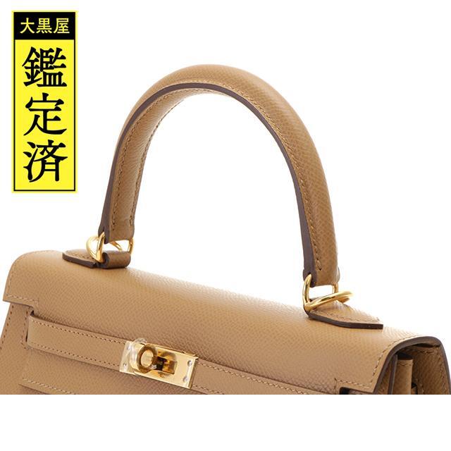 Hermes(エルメス)のHERMES　ケリー25　ビスキュイ　ゴールド金具　ヴォーエプソン　【431】 レディースのバッグ(ハンドバッグ)の商品写真