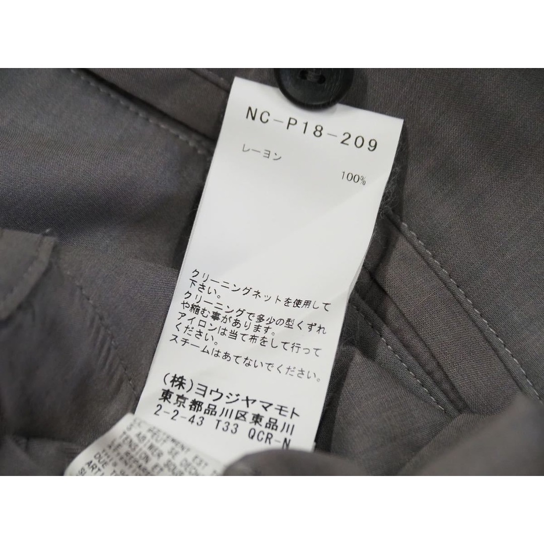 極美品 Yohji Yamamoto ブラックスキャンダル ヨウジヤマモト 出遅れるのは簡単です プリント ワイドパンツ サイズ2 中古 45801