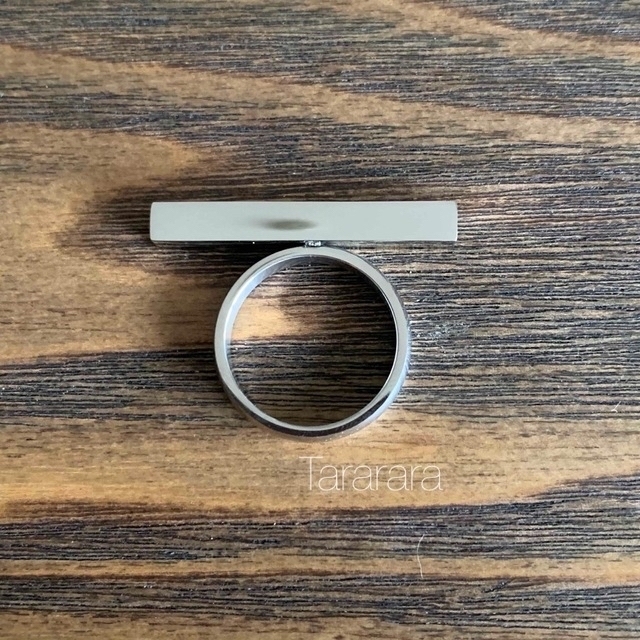 ●stainless stick ring●金属アレルギー対応 レディースのアクセサリー(リング(指輪))の商品写真