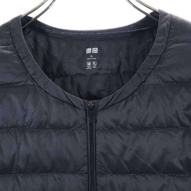 UNIQLO(ユニクロ)のユニクロ ウルトラライト ダウンジャケット XL ブラック UNIQLO ノーカラー レディース 【中古】  【230113】 レディースのジャケット/アウター(ロングコート)の商品写真