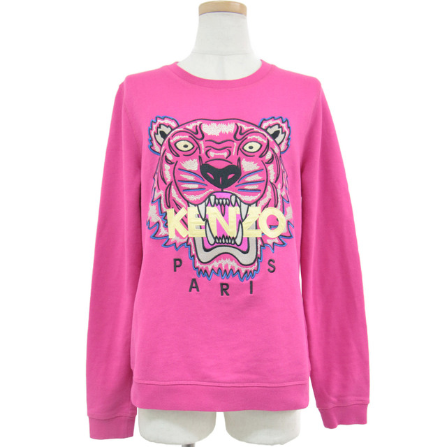 KENZO ケンゾー スウェット トップス ピンク M プルオーバー 長袖