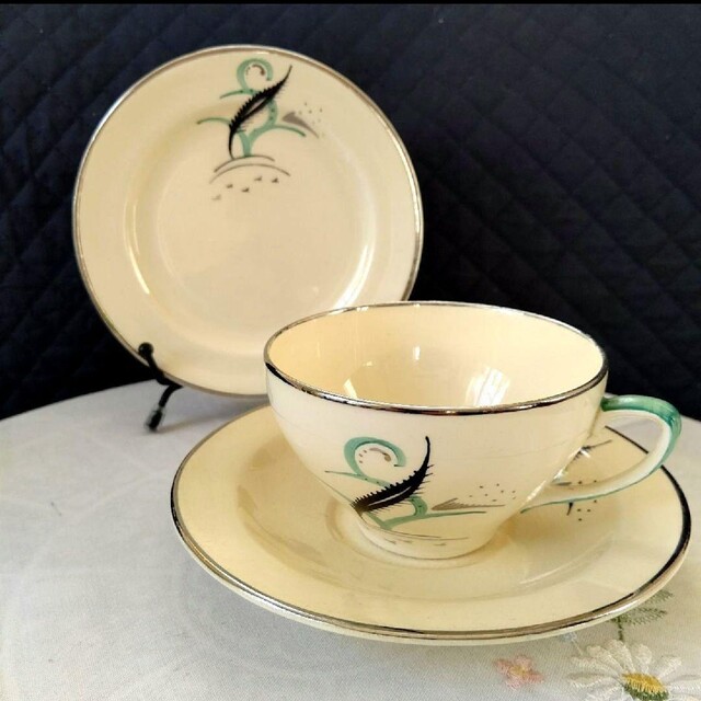 超美品!超レアー!スージークーパー「シルバーファーン」トリオ1客