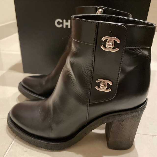 chanel ターンロックブーツ 37 - ブーツ