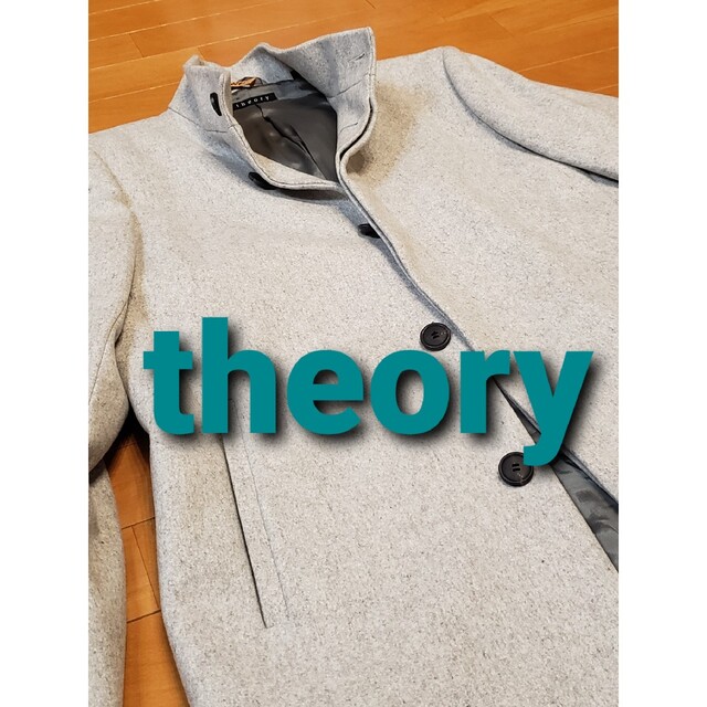 theory セオリー メンズ メルトン スタンドカラー コート カシミア混 Mチェスターコート