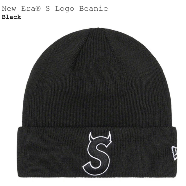 新品!Supreme New Era S Logo Beanie Black | フリマアプリ ラクマ