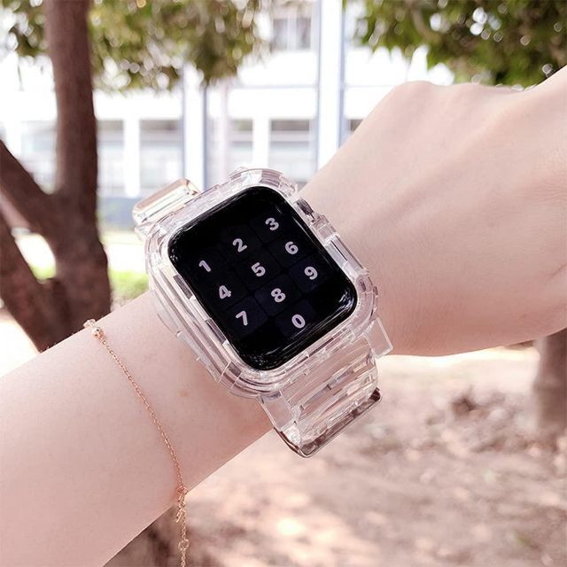 超人気 専門店 Apple Watch クリア バンド 38 40mm 韓国 R1-P-g Apple Watch クリア バンド 38 40mm 韓国 R1-b