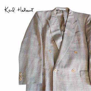 カールヘルム(Karl Helmut)の希少★Karl Helmut カールヘルム グレンチェック柄 ダブルブレスト (テーラードジャケット)