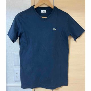 ラコステ(LACOSTE)のラコステ　Ｖネック半袖　ネイビー(Tシャツ/カットソー(半袖/袖なし))