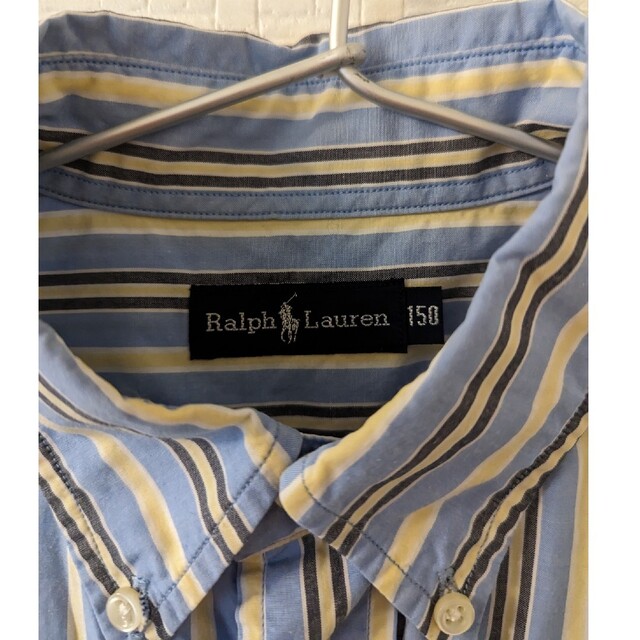 Ralph Lauren(ラルフローレン)のラルフローレン 150 ストライプシャツ 長袖 RALPH LAUREN キッズ/ベビー/マタニティのキッズ服男の子用(90cm~)(ブラウス)の商品写真