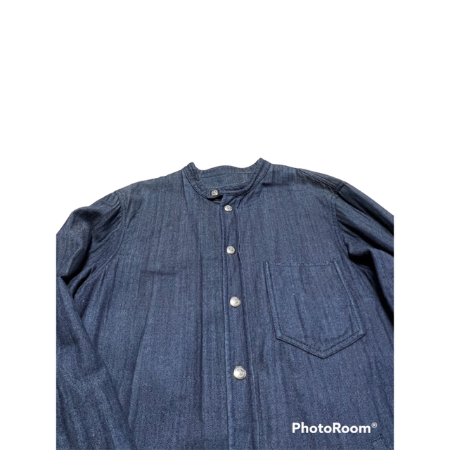 ARMANI COLLEZIONI(アルマーニ コレツィオーニ)のアルマーニコレツォーニ　中綿入り　ジャケット　アウター　シャツ　デニム　XL メンズのパンツ(デニム/ジーンズ)の商品写真