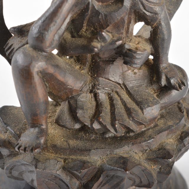 仏教美術　古銅　如意輪観音　仏像　置物　F　R5317