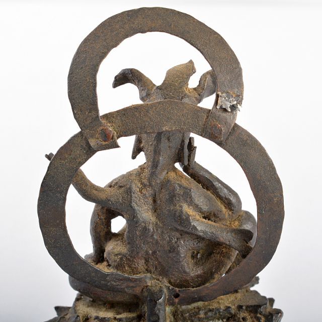 仏教美術　古銅　如意輪観音　仏像　置物　F　R5317