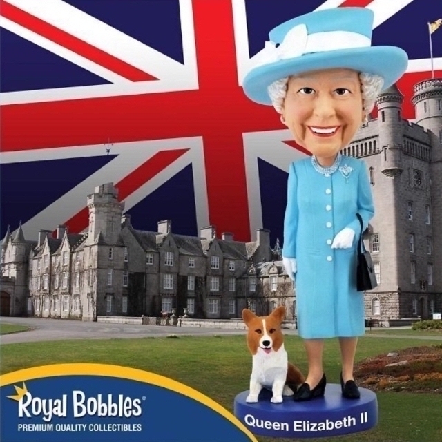 並行輸入品 Royal Bobbles エリザベス女王ボブルヘッド フィギュア