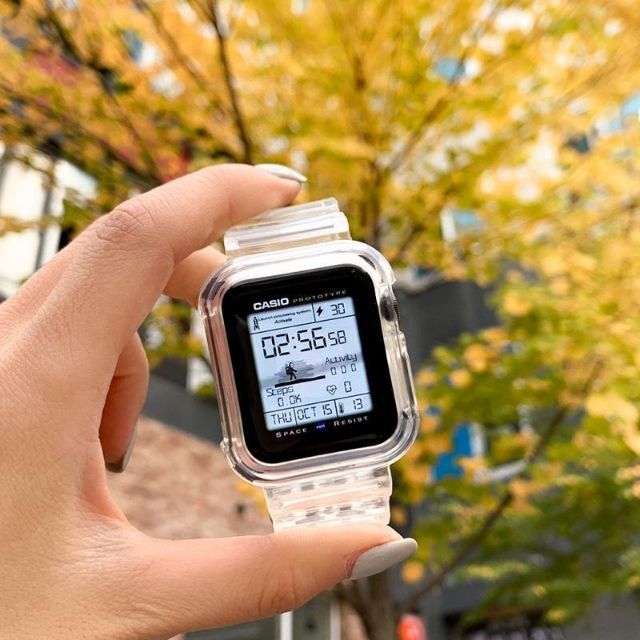 2021公式店舗 Apple Watch クリア バンド 42 44mm 韓国 G2-z