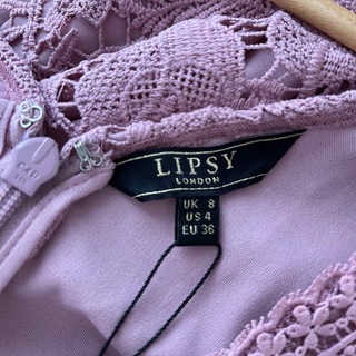 Lipsy - 〖UK8〗Lipsy♡レースペプラムワンピース ピンクの通販 by ...