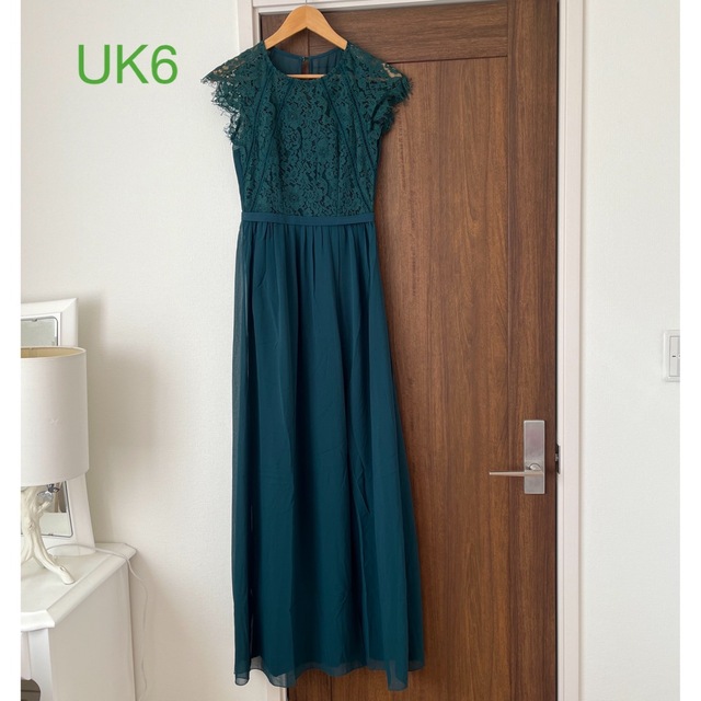 〖UK6〗Lipsyセレクト♡シフォンレースマキシドレス