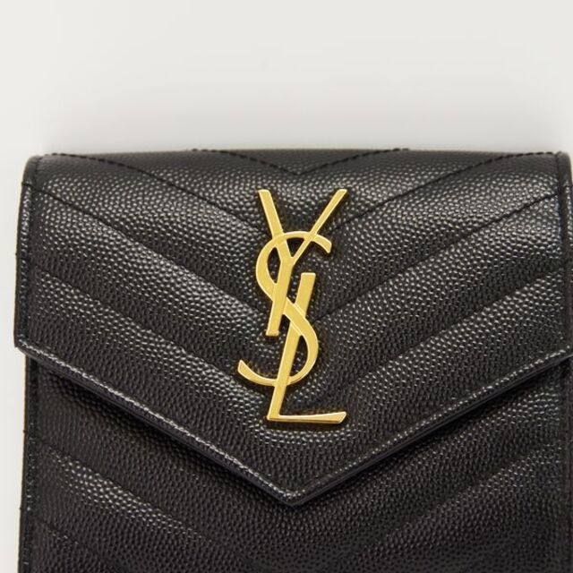 SAINT LAURENT PARIS YSLロゴ Vステッチ 財布