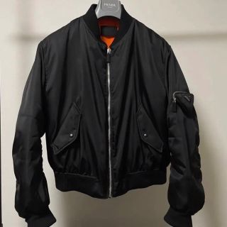 プラダ(PRADA)のPRADA 21AW ナイロン ボンバージャケット MA-1 ラフシモンズ (ブルゾン)