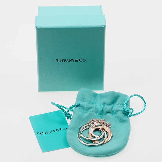 【TIFFANY&Co.】ティファニー 1837 インターロッキング 4サークル シルバー925×ルベドメタル レディース ネックレス - 7