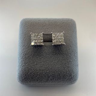 k18 wg ダイヤモンド　ピアス　Diamond earring (ピアス(両耳用))