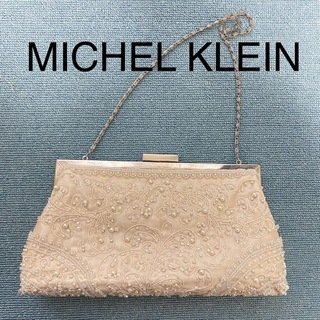 ミッシェルクラン(MICHEL KLEIN)のミッシェルクラン　ビーズ刺繍パーティーバッグ(クラッチバッグ)
