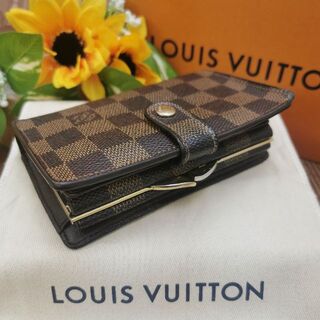 ルイヴィトン(LOUIS VUITTON)の✨美品✨ルイヴィトン ダミエ ヴィエノワ 二つ折り がま口 財布(財布)