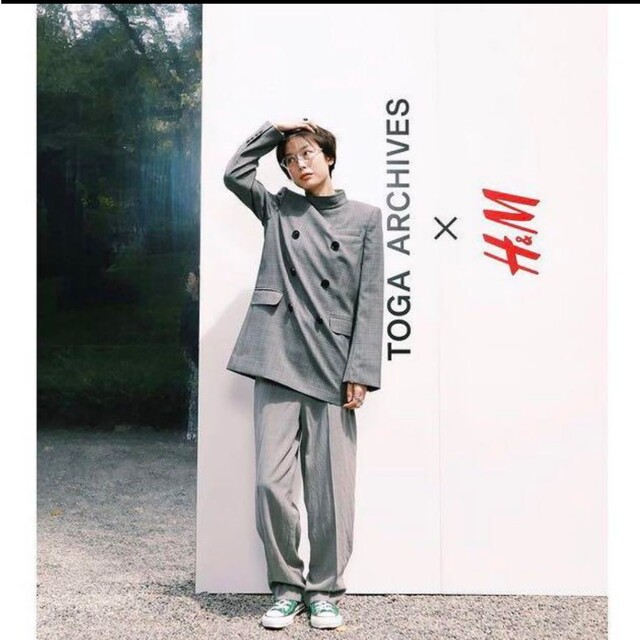 H&M - H&M TOGA トーガ コラボ バックジッパージャケット Lの通販 by