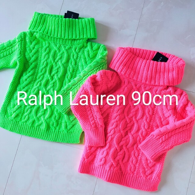 Ralph Lauren(ラルフローレン)の【 セール 】 Ralph Lauren ラルフローレン 90 ニット タートル キッズ/ベビー/マタニティのキッズ服女の子用(90cm~)(ニット)の商品写真