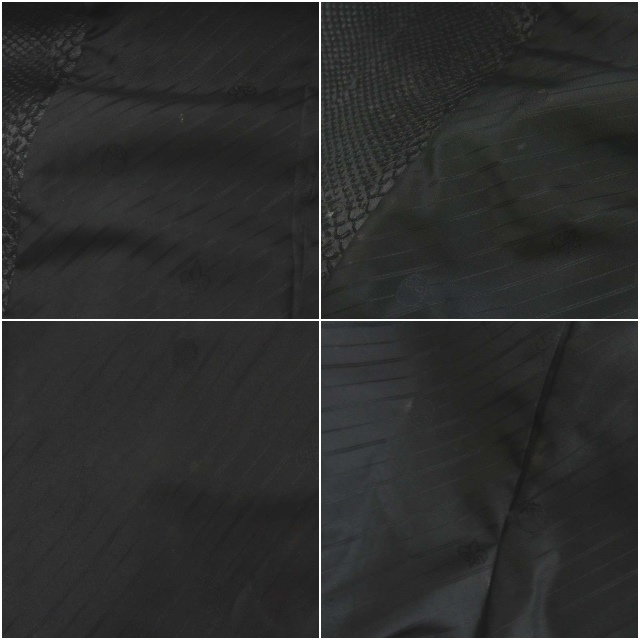 CUSTOM CULTURE(カスタムカルチャー)のCUSTOM CULTURE レザーコート トレンチコート 44 L 黒 メンズのジャケット/アウター(トレンチコート)の商品写真