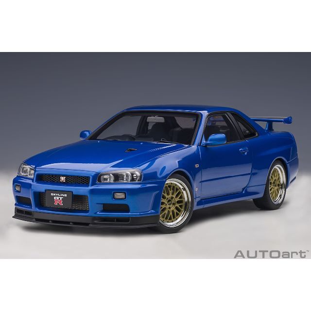 おもちゃ/ぬいぐるみAUTOart オートアート 1/18 GT-R R34 BBS LM