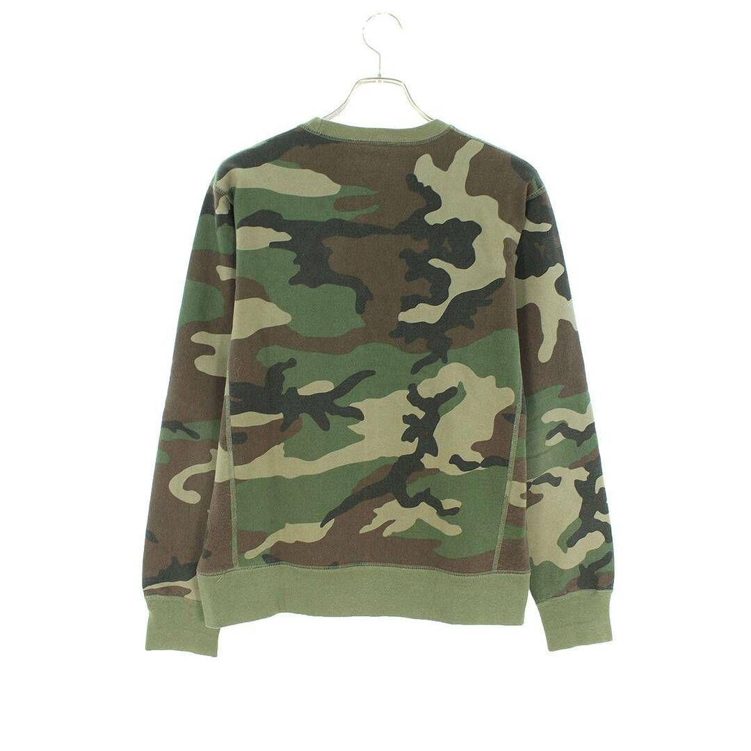 シュプリーム 15AW Box Logo Crewneck ボックスロゴカモフラ柄クルーネックスウェット  メンズ S