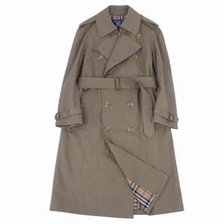 バーバリー(BURBERRY)の極美品 Vintage バーバリー Burberrys コート 英国製 トレンチコート 裏チェック コットン アウター メンズ 46(S相当) ブラウンカーキ(トレンチコート)