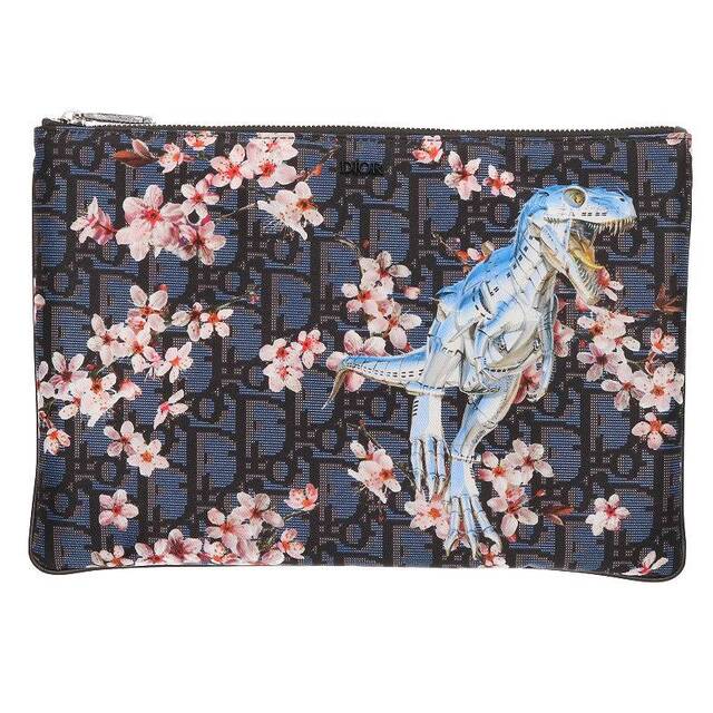 上品 ディオール - Dior ×空山基 メンズ ダイナソー総柄クラッチバッグ