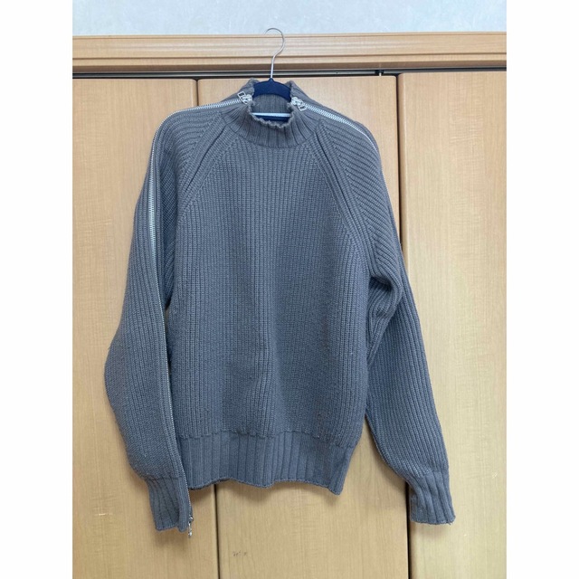 JOHN LAWRENCE SULLIVAN(ジョンローレンスサリバン)のJOHNLAWRENCESULLIVAN ZIPPED KNIT 21ss  メンズのトップス(ニット/セーター)の商品写真