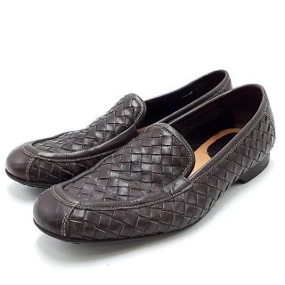 ボッテガヴェネタ(Bottega Veneta)のボッテガヴェネタ スリッポン イントレチャート レザー 20-22112630(ローファー/革靴)