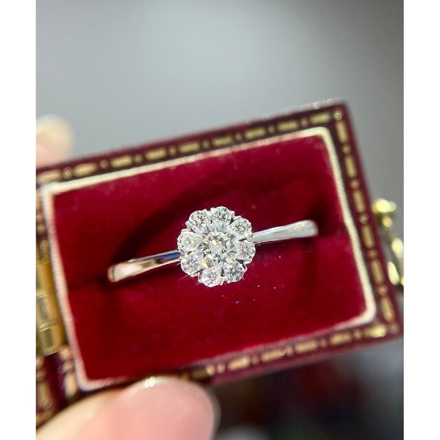 限定価格セール!】 天然ダイヤモンドリング0.27ct k18 リング(指輪